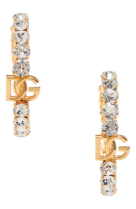 dolce and gabbana earrings studs|dolce and gabbana hoop earrings.